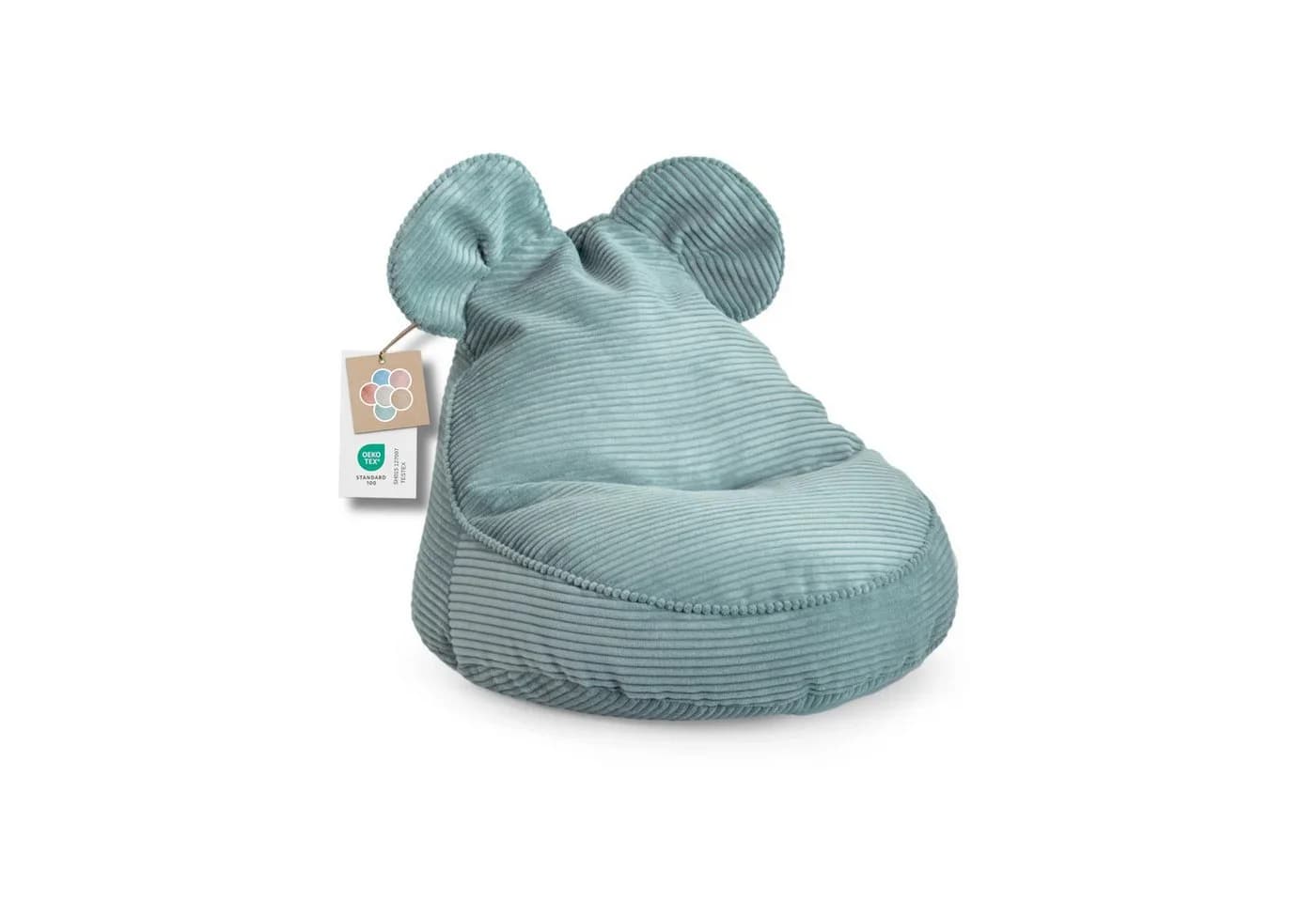 FAVRE Sitzsack KIDS SWEET mit Ohren - Moderner Kindersitzsack in Türkis - Bild 2