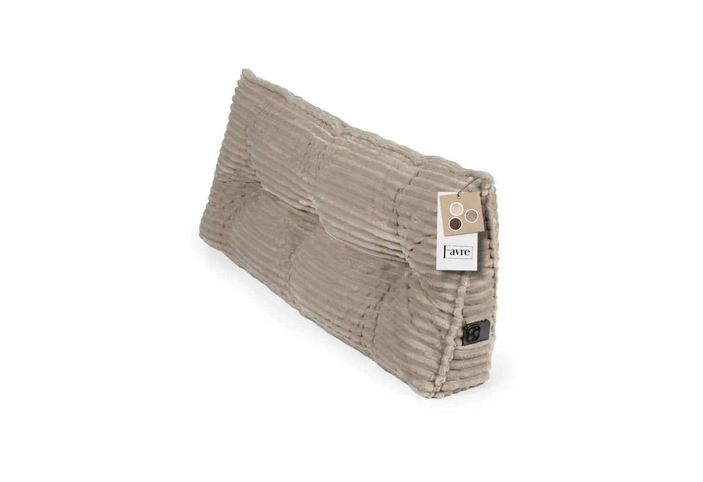 FAVRE Rückenkissen Beige Formstabil Abnehmbarer Bezug Bett Sofa - Bild 2