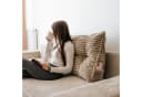 FAVRE Rückenkissen Beige Formstabil Abnehmbarer Bezug Bett Sofa Bild 3