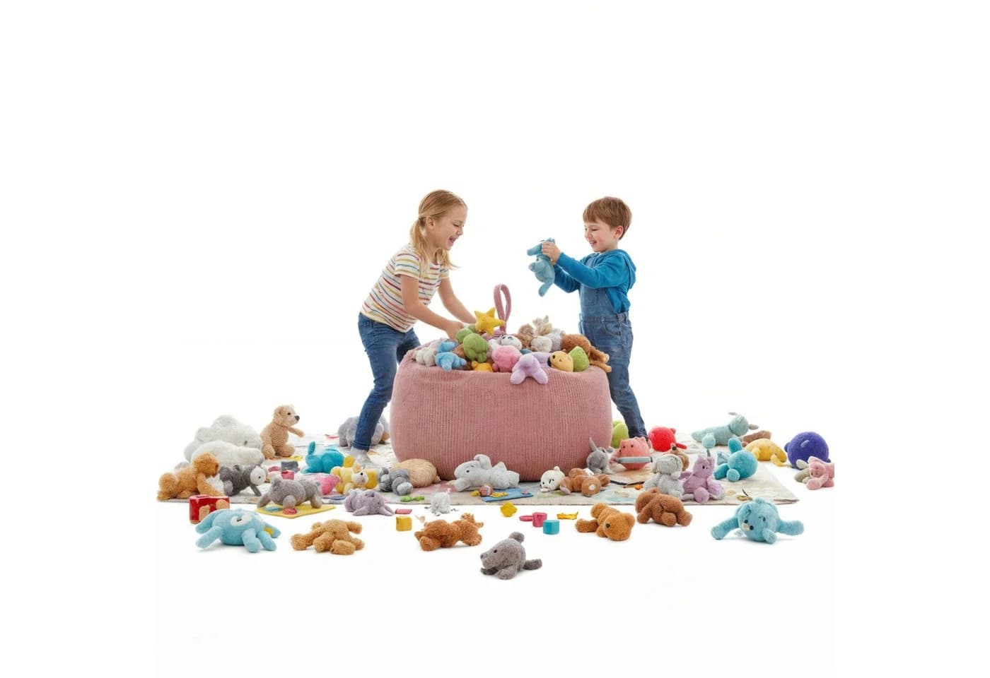 FAVRE Sitzsack Kinder Aufbewahrungshülle Rosa - Bild 3