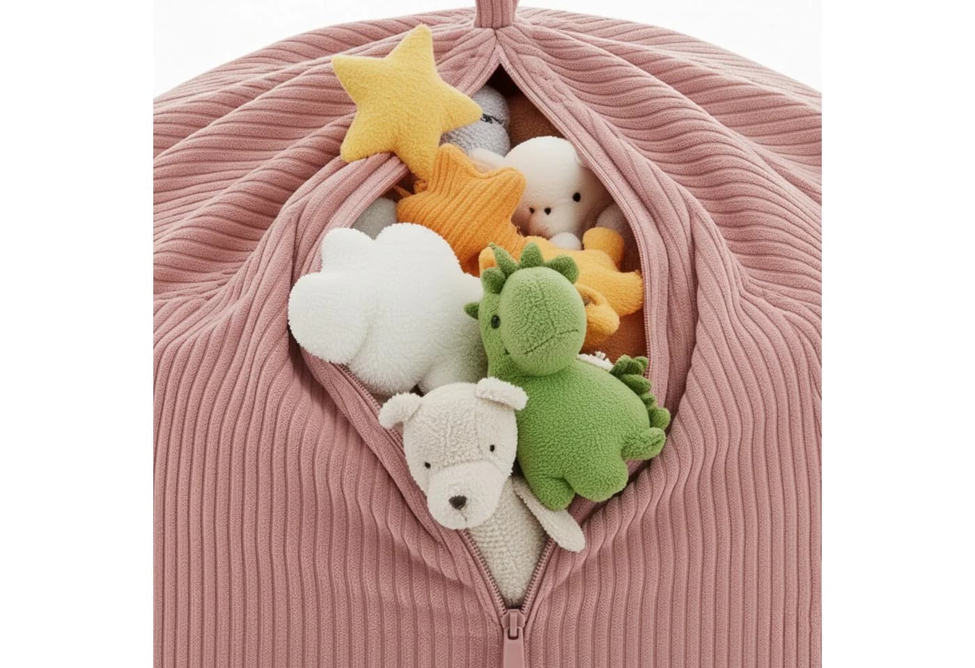 FAVRE Sitzsack Kinder Aufbewahrungshülle Rosa - Bild 4