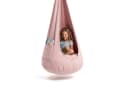 FAVRE Hängesessel Hängehöhle Kinder 2in1 mit herausnehmbarem Sitzkissen Rosa Bild 2