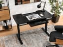 Compleo Schreibtisch höhenverstellbar OTTSO mit Schublade Schwarz Bild 5