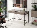 Compleo Schreibtisch Modern Beige/Schwarz mit 2 Schubladen Bild 1