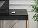 Compleo Schreibtisch Modern Schwarz Gold 2 Schubladen Bild 5