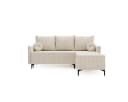 Compleo Ecksofa LEO mit Schlaffunktion Grau Cord Bild 1
