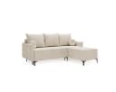Compleo Ecksofa LEO mit Schlaffunktion Grau Cord Bild 3