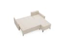 Compleo Ecksofa LEO mit Schlaffunktion Grau Cord Bild 5