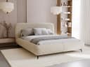 Compleo Polsterbett Japandi Beige mit Bettkasten Bild 2