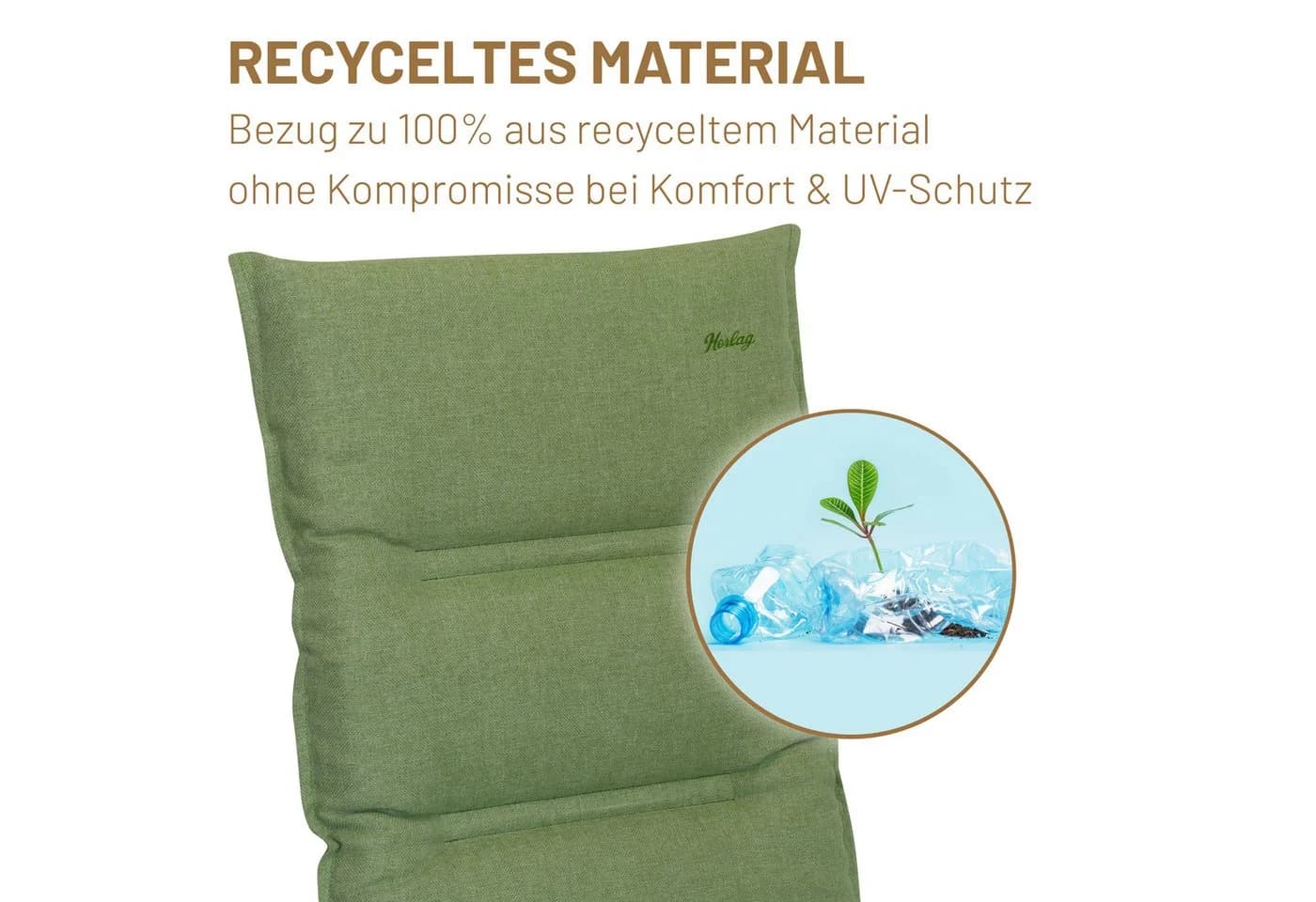 Herlag Hochlehnerauflage Greta Green-Line Polsterauflage - Bild 5