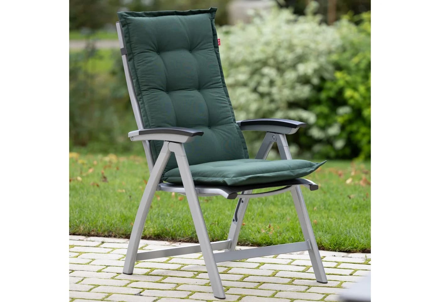Herlag Hochlehnerauflage Valiera Gartenstuhlauflage Grün Modern