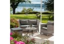 Herlag Stuhlkissen Sunny Grau Wetterfest Outdoor Loungekissen Bild 1