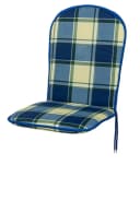 KETTtex Polsterauflage Monoblock Hoch Blau-Grün Kariert Bild 2