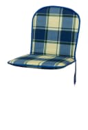 KETTtex Polsterauflage Monoblock niedrig 2163 blau-grün kariert Bild 2