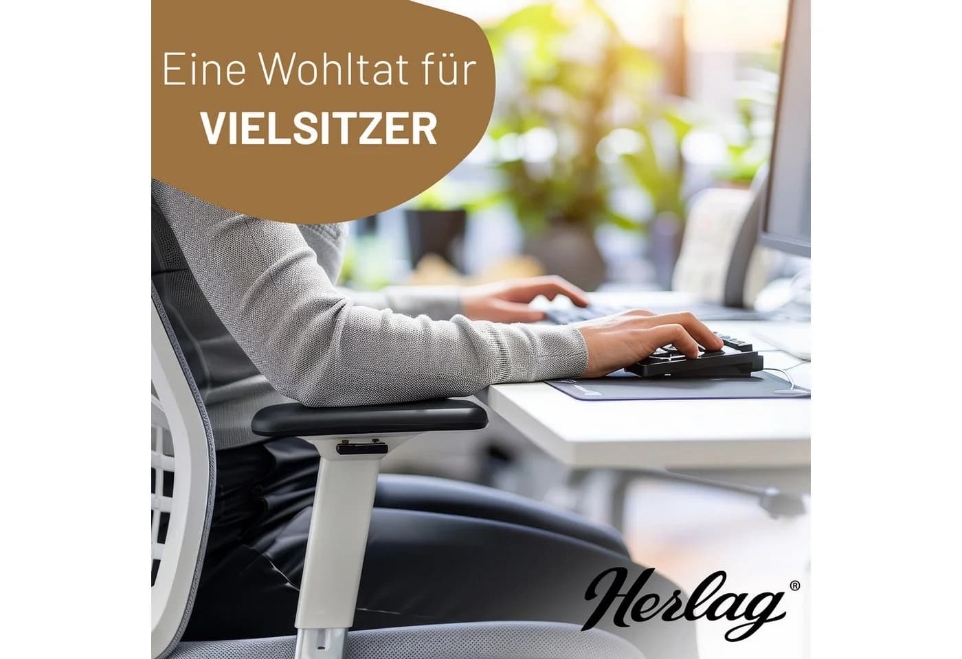Herlag Keilkissen Stella Ergonomisches Sitzkeilkissen Schwarz - Bild 5