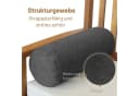 Herlag Nackenrolle LUXE Kissenrolle waschbar Anthrazit Bild 1