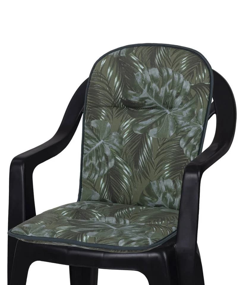 KETTtex Polsterauflage Monoblock hoch Grün Blattmuster