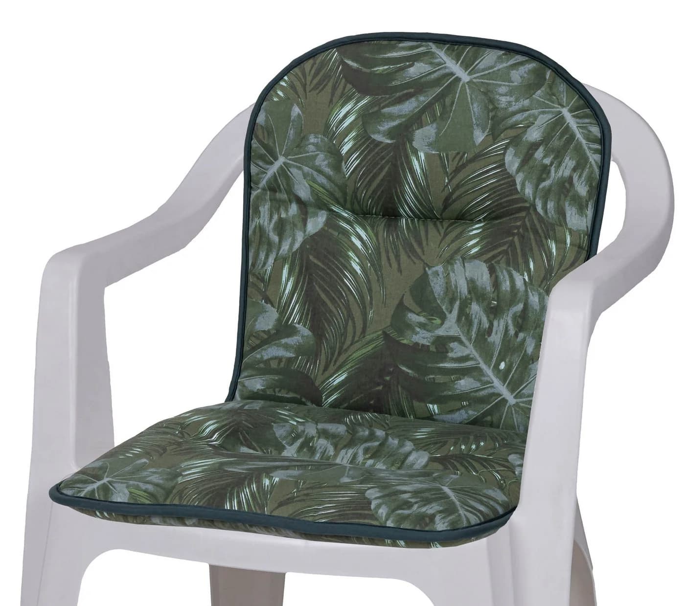 KETTtex Polsterauflage Monoblock niedrig Grün Blätter