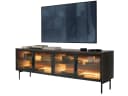 Compleo TV-Schrank mit 4 Türen Glasstüren Lowboard Bild 2