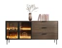 Compleo Schubkastenkommode MARBELA Modern mit Glasfront und LED Bild 2