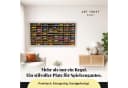 Wandregal Sammelvitrine Modellauto Weiß/Natur/Schwarz 78,5x40x4cm Bild 1