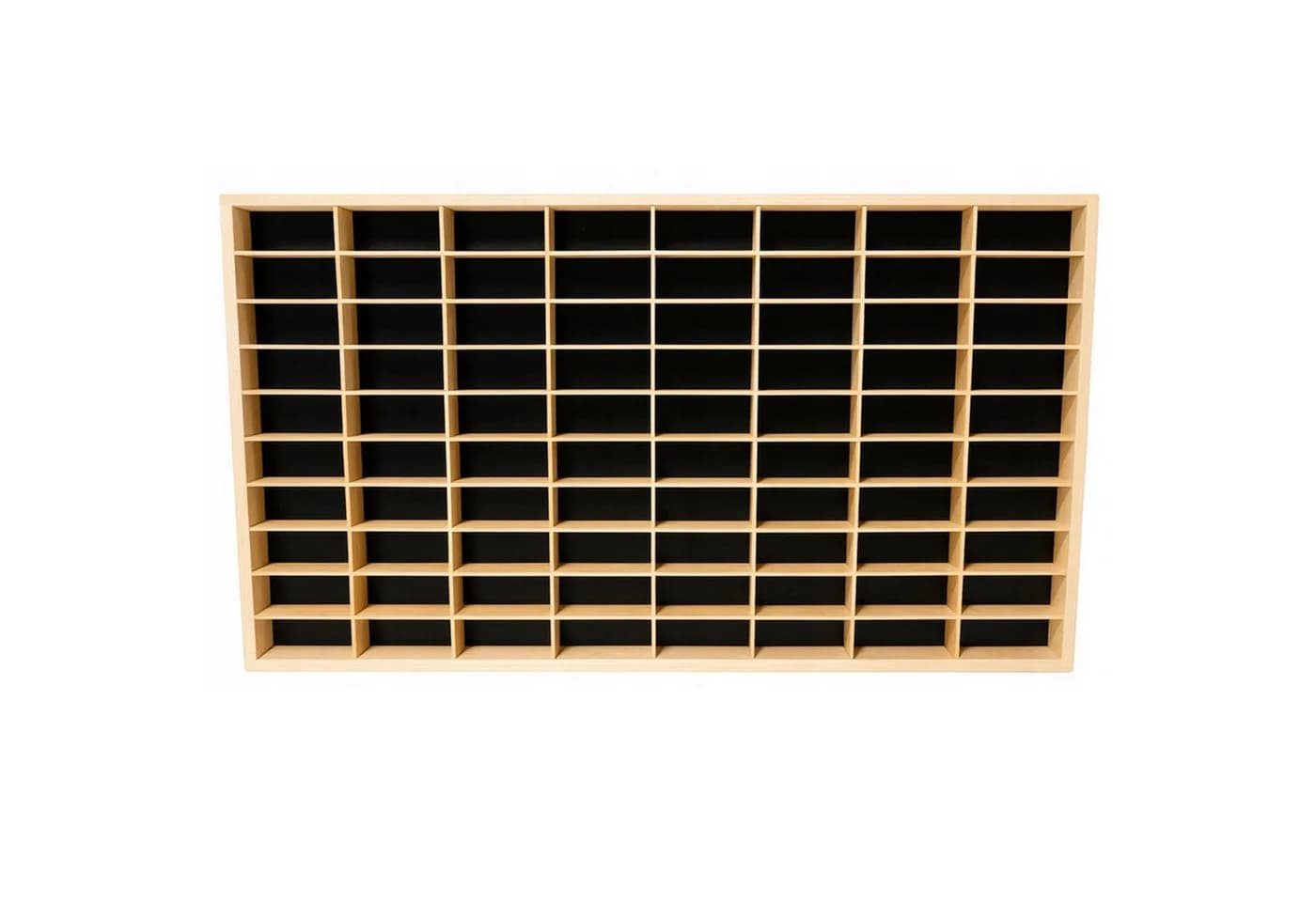 Wandregal Sammelvitrine Modellauto Weiß/Natur/Schwarz 78,5x40x4cm - Bild 2