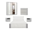 Deine Möbel 24 Schlafzimmer-Set HEAVEN MULTI 5-tlg. mit LED & Spiegeltüren Bild 2