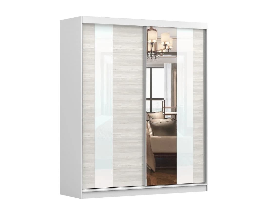 Deine Möbel 24 Schlafzimmer-Set HEAVEN MULTI 5-tlg. mit LED & Spiegeltüren - Bild 3