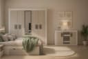 Deine Möbel 24 Schlafzimmer-Set HEAVEN II 5-tlg. Grau Modern Bild 1