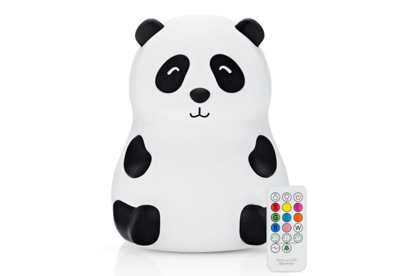 Rabbit & Friends LED Nachtlicht Panda Silikon Lampe mit Fernbedienung - Bild 2