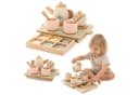Mamabrum Holz Teeservice 18-tlg. mit Tablett & Stauraum Bild 2