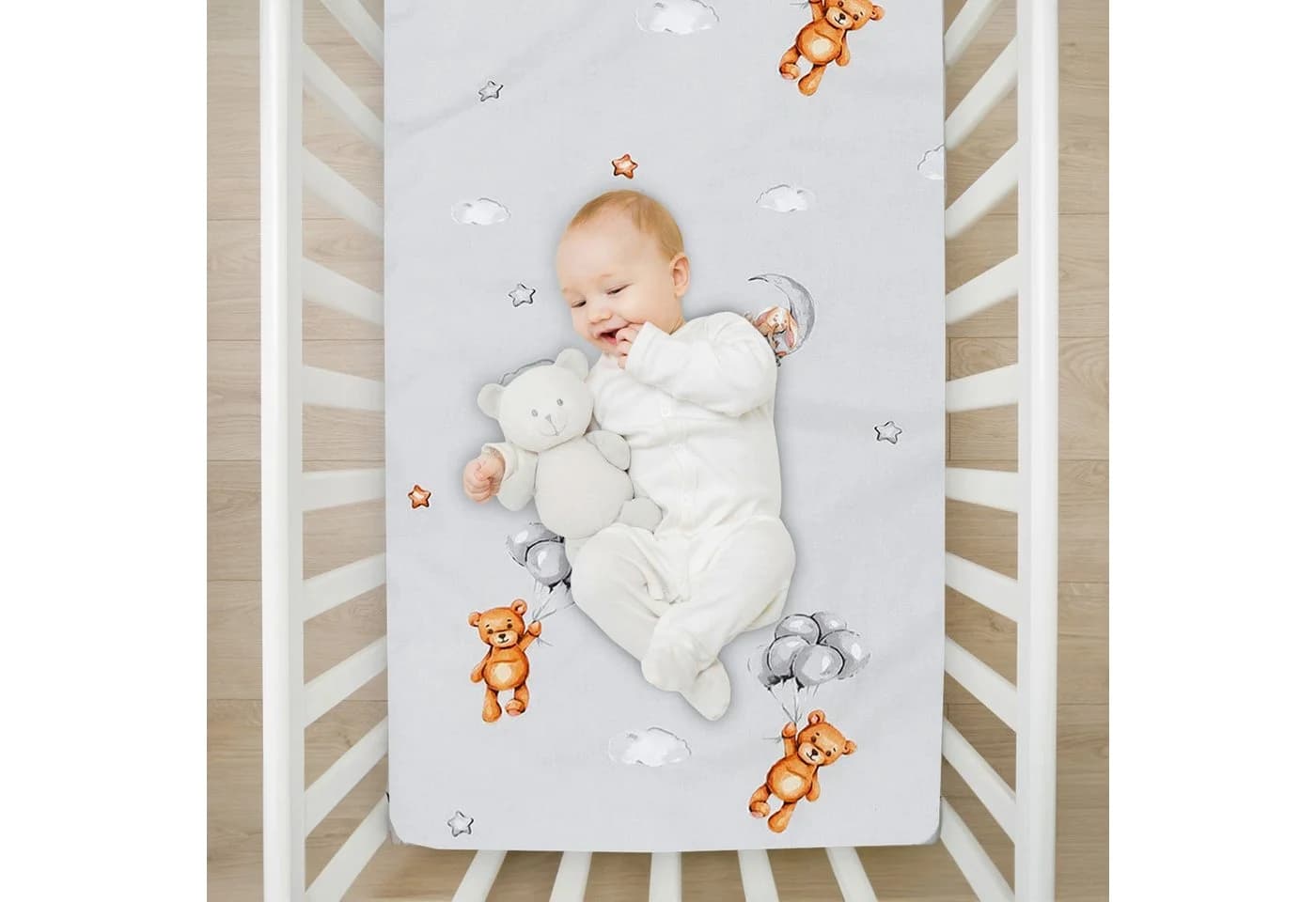 Totsy Baby Spannbettlaken Set 83x50 cm mit Matratzenschoner - Bild 5