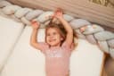 Totsy Baby Bettnestchen Bettschlange Grau Baumwolle Polyester Bild 3