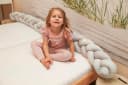 Totsy Baby Bettnestchen Bettschlange Grau Baumwolle Polyester Bild 4