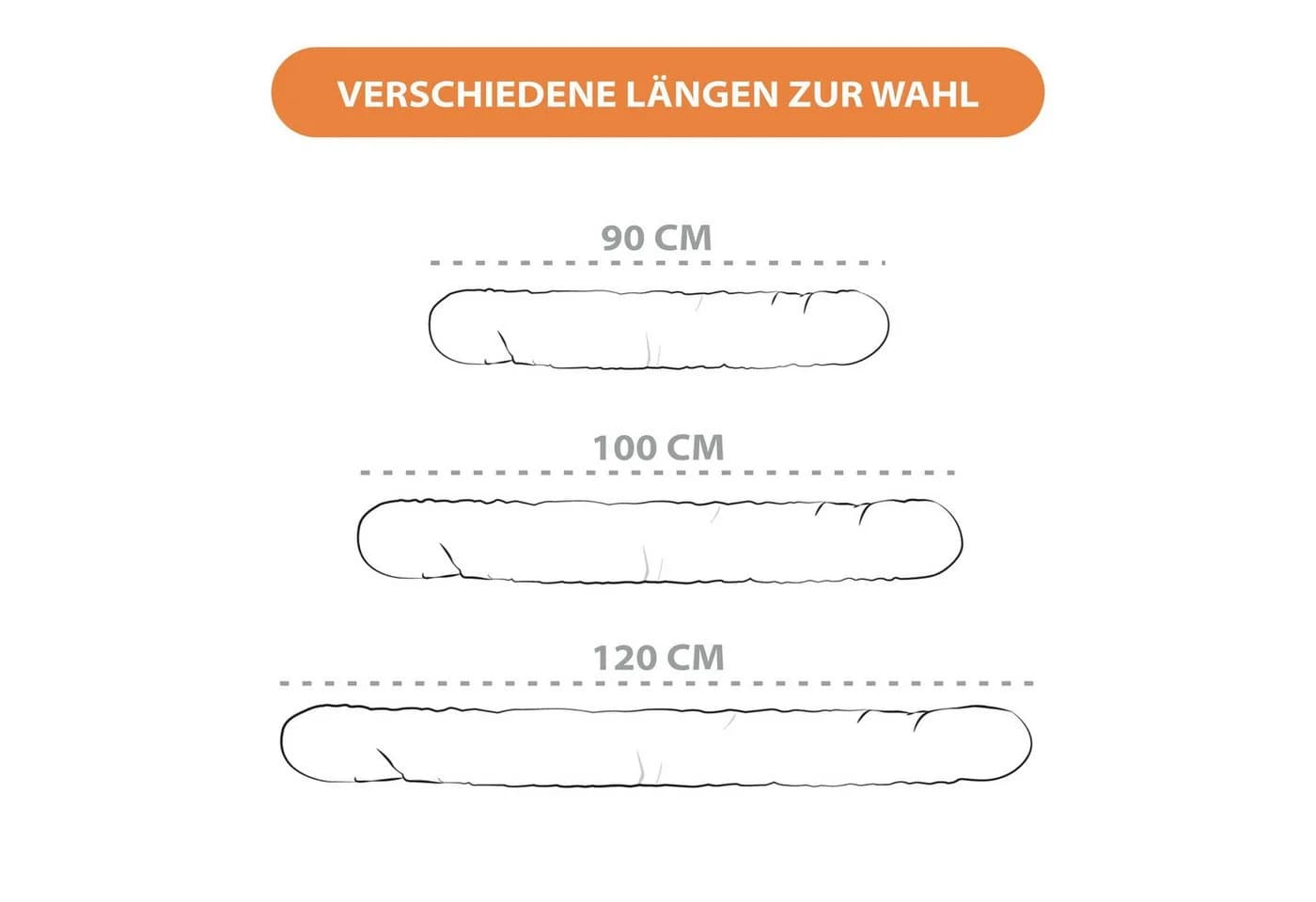 Amazinggirl Zugluftstopper 90 cm - Dekokissen & Bettschlange