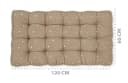Totsy Baby Bodenkissen Beige/Weiß Sternchen Krabbeldecke Bild 3