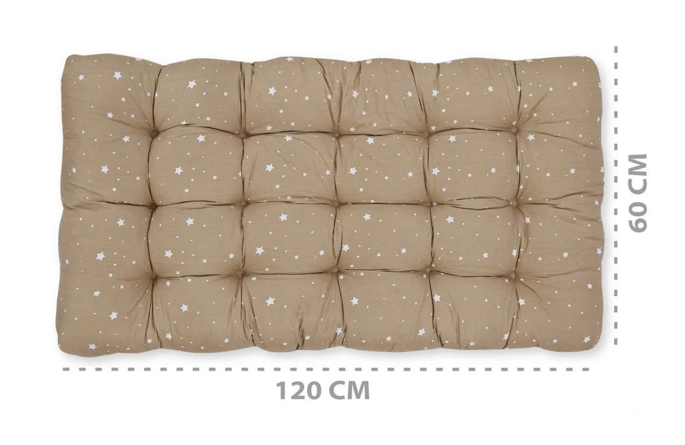 Totsy Baby Bodenkissen Beige/Weiß Sternchen Krabbeldecke - Bild 3