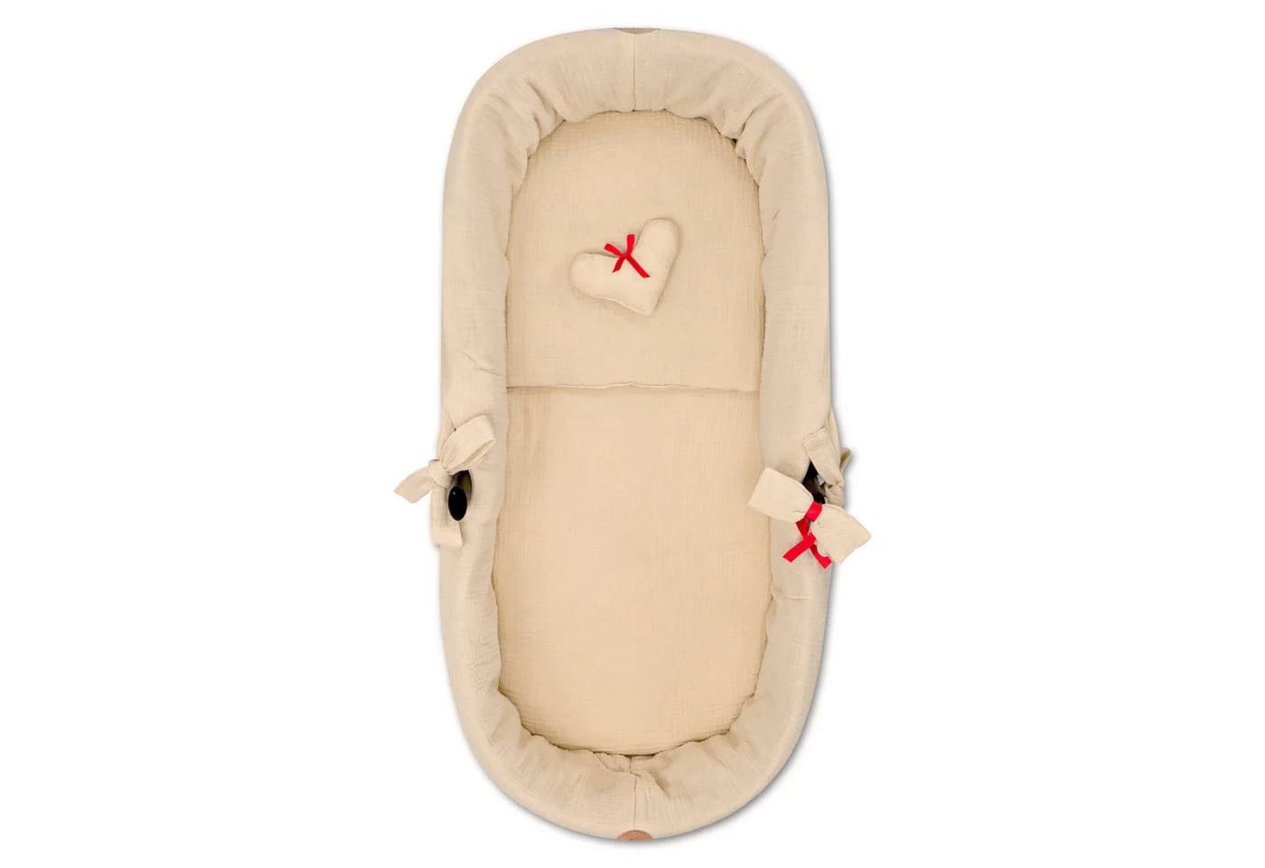 Totsy Baby Musselin Nestchen Set 3tlg. für Stubenwagen Beige