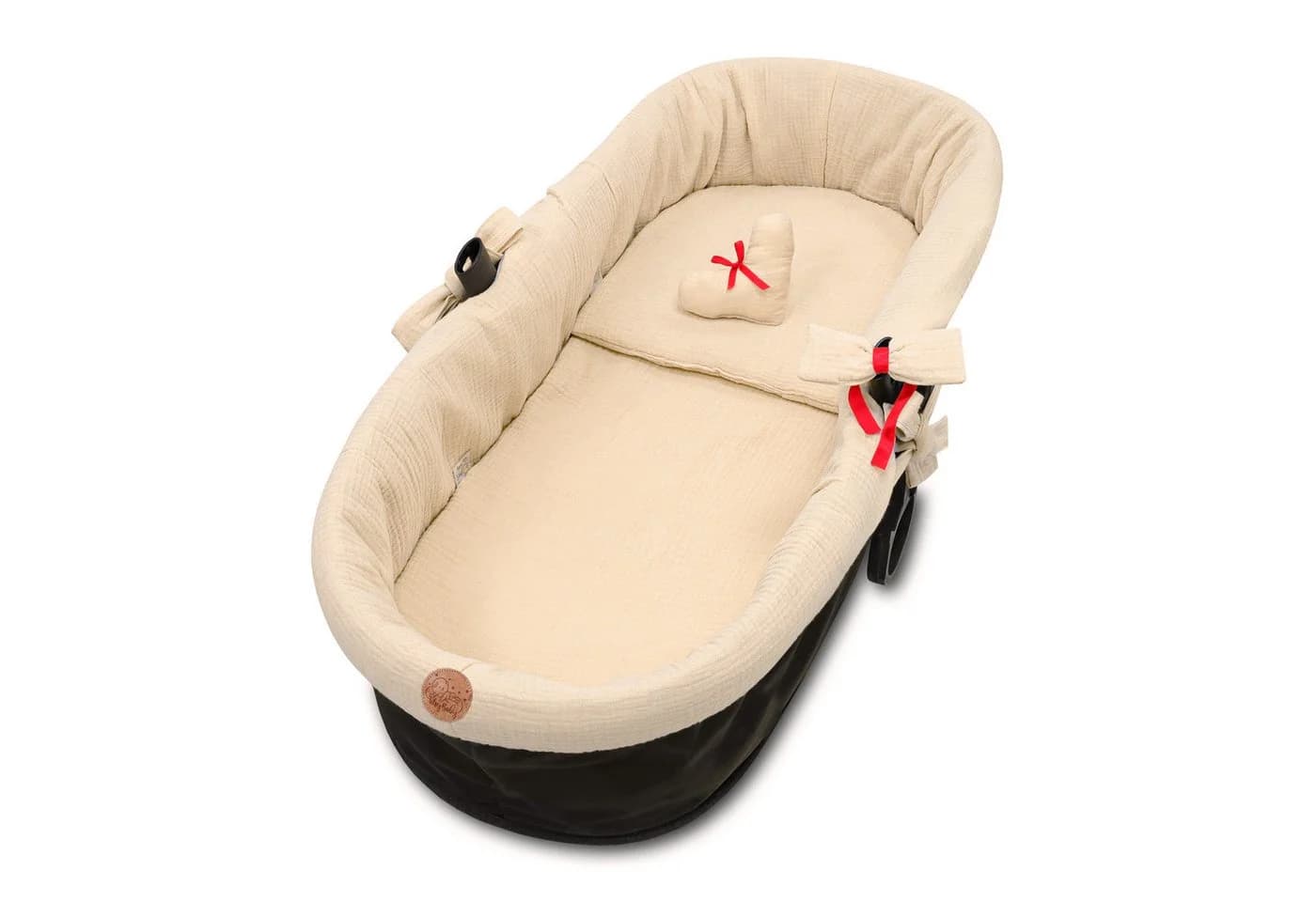Totsy Baby Musselin Nestchen Set 3tlg. für Stubenwagen Beige - Bild 2