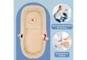 Totsy Baby Musselin Nestchen Set 3tlg. für Stubenwagen Beige Bild 4