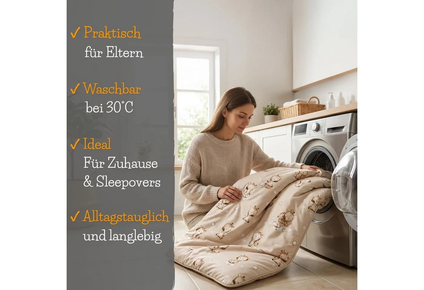 Totsy Baby Kinderschlafsack mit Kissen & Reißverschluss grau - Bild 5