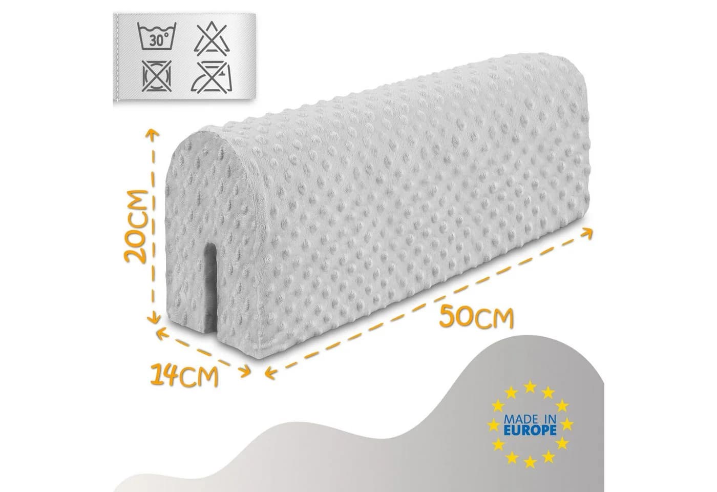 Totsy Baby Bettschutzgitter Bezug Beige/Braun für Kinderbett