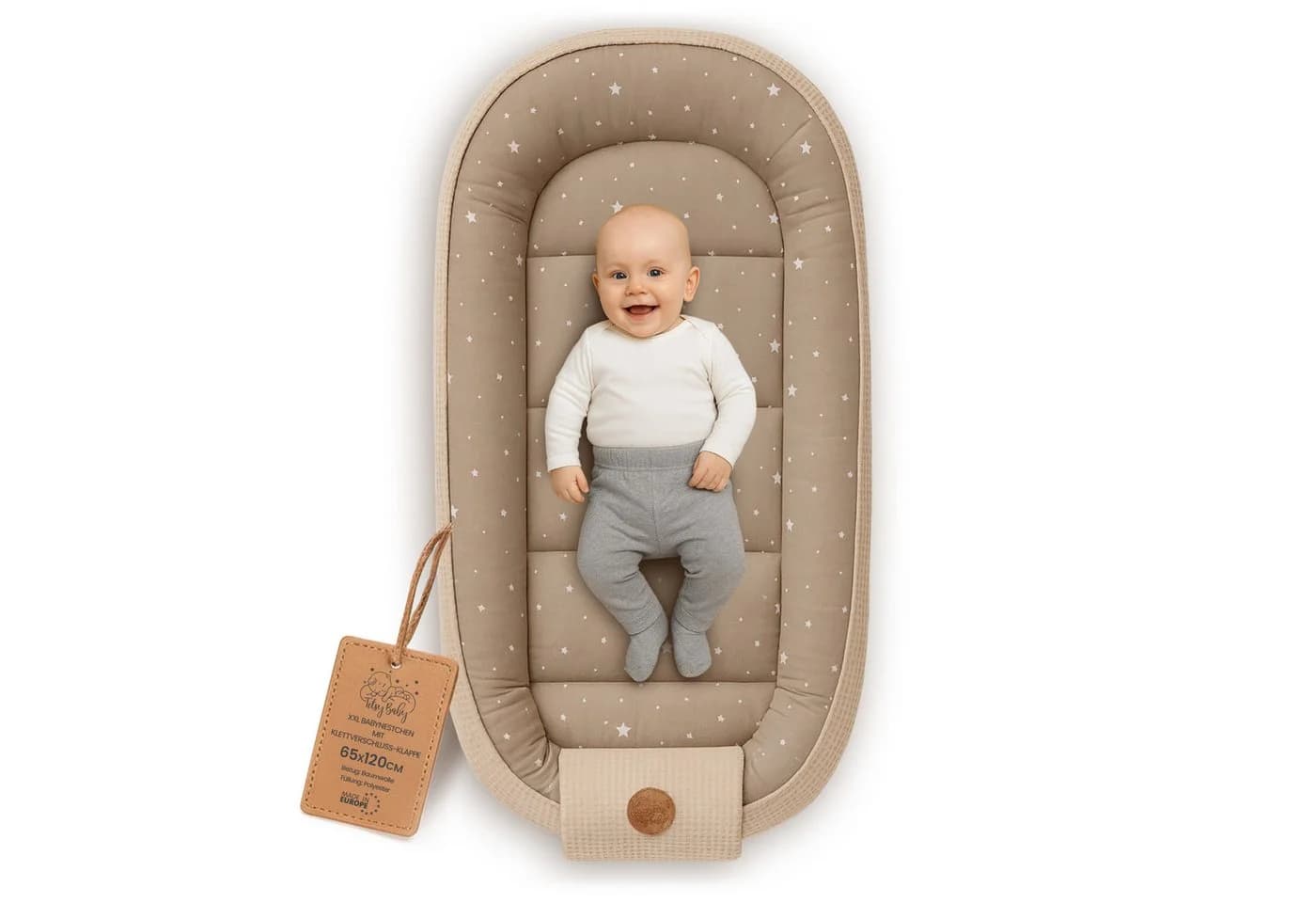 Totsy Babynest Neugeborene Nestchenschlange Handmade - Bild 2