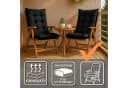 Amazinggirl Hochlehnerauflage Gartenstuhl Grau 4 St Bild 5