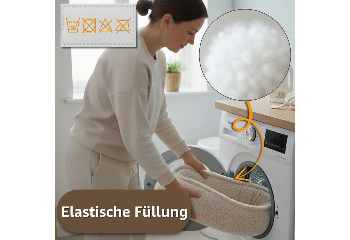 Totsy Baby Kuschelnest Grau - Babynestchen für Neugeborene - Bild 4
