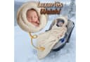 Totsy Baby Einschlagdecke Babyschale Bouclé Beige 90x90 cm Bild 3