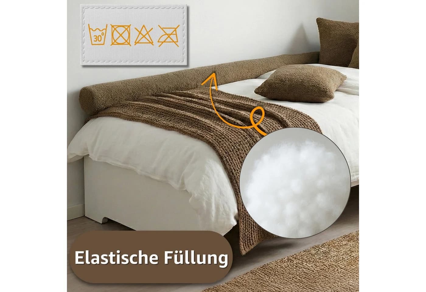 Totsy Seitenschläferkissen Body Pillow Ergonomisch Flexibel - Bild 5