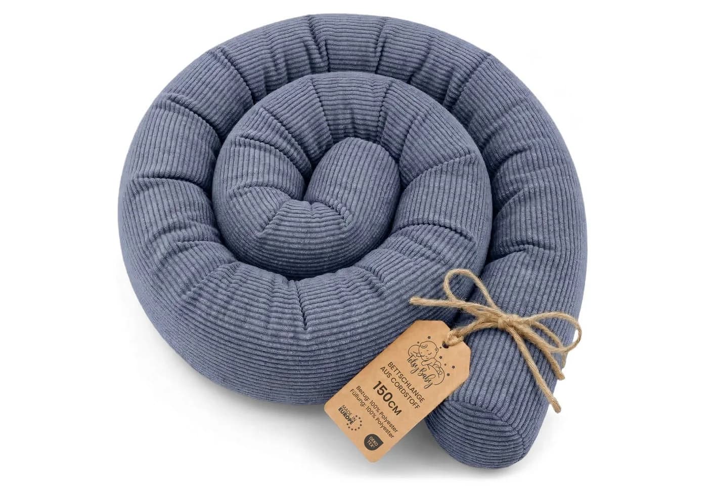 Totsy Baby Seitenschläferkissen Bettschlange Body Pillow Blau - Bild 2