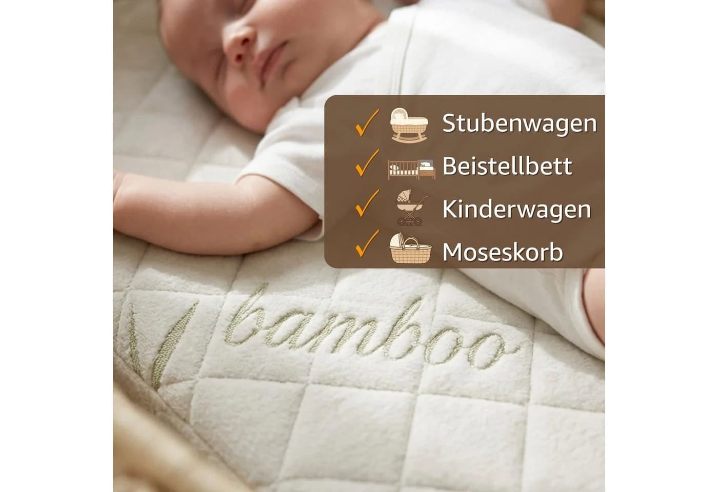 Totsy Baby Babymatratze mit abnehmbarem Bezug für Babybett & Reisebett - Bild 3