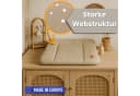Totsy Baby Wickelauflage wasserdicht und abwaschbar - Wickelmatte weiß Bild 5